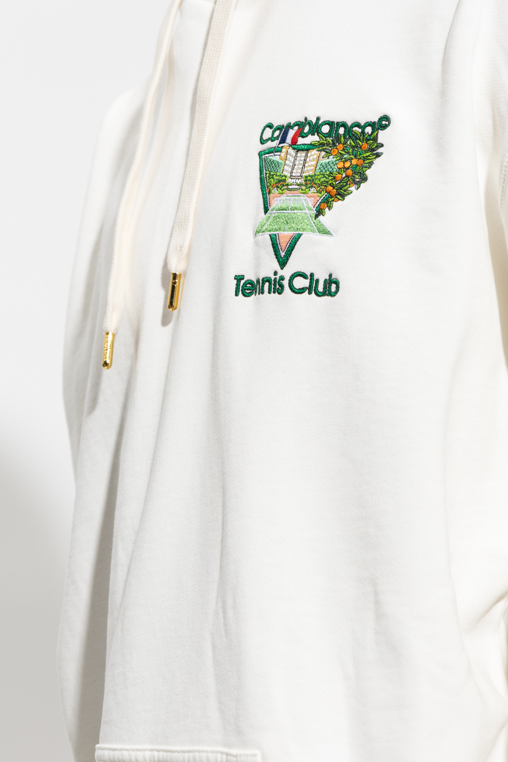 SchaferandweinerShops KR - Cream Hoodie with logo Casablanca